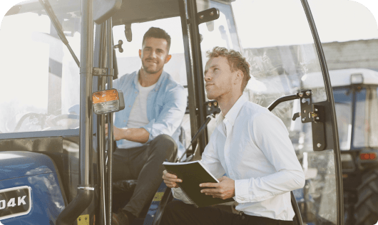 Business owners applying for an equipment financing loan