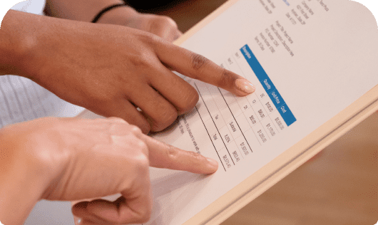 Picture of an invoice that will be used in a bank loan