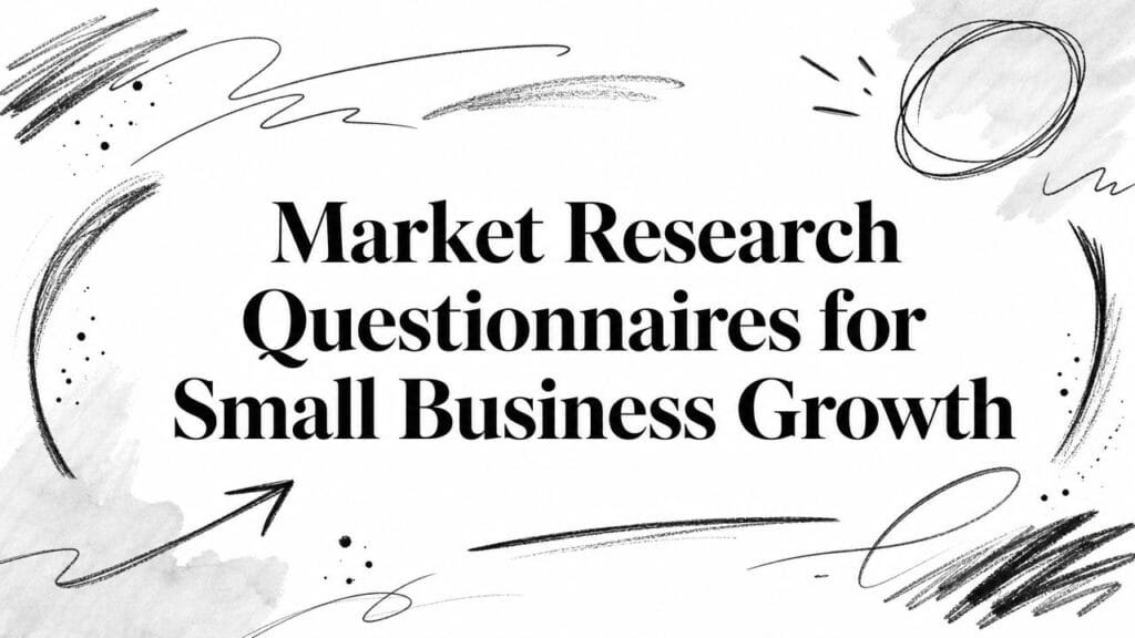 Market Research Questionaires Business Growth