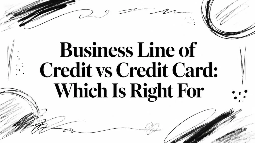 Business Line of Credit vs Credit Card: Which is Right for you