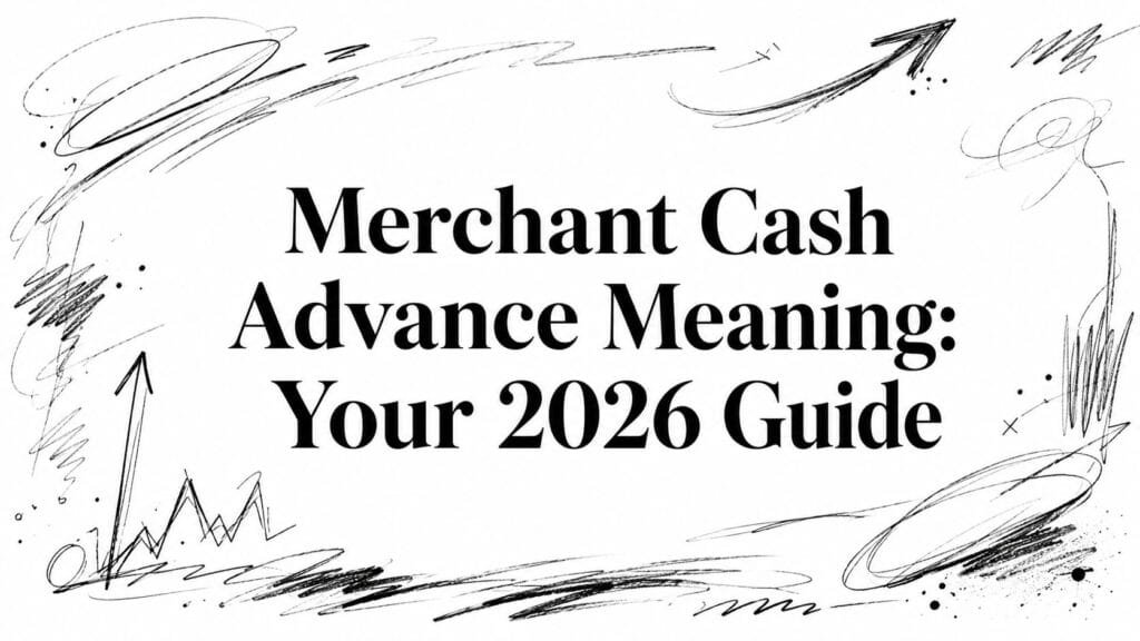 Merchant Cash Advance Meaning: Your 2026 Guide