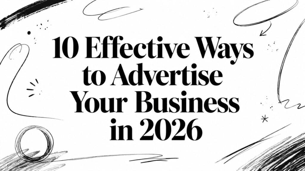 10 Effective Ways to Advertise your Business in 2026