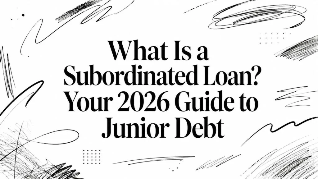 What Is a Subordinated Loan? Your 2026 Guide to Junior Debt