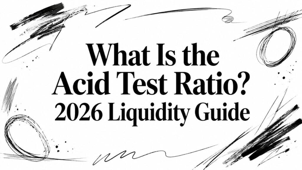 What is the Acid Test Ratio? 2026 Liquidity Guide