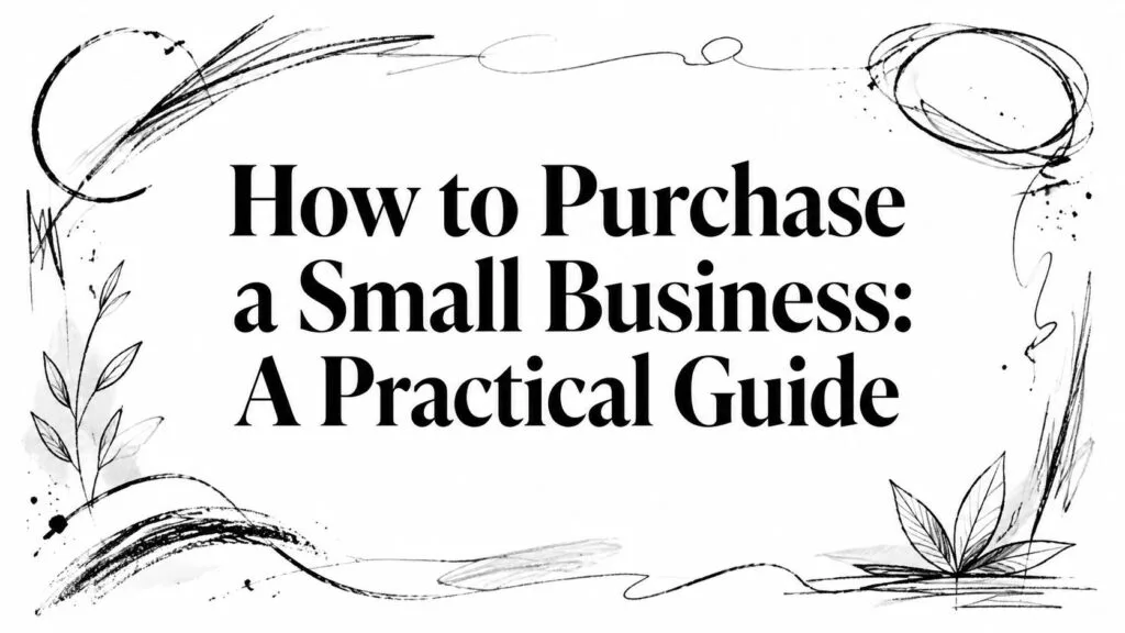 How to Purchase a Small Business: A Practical Guide