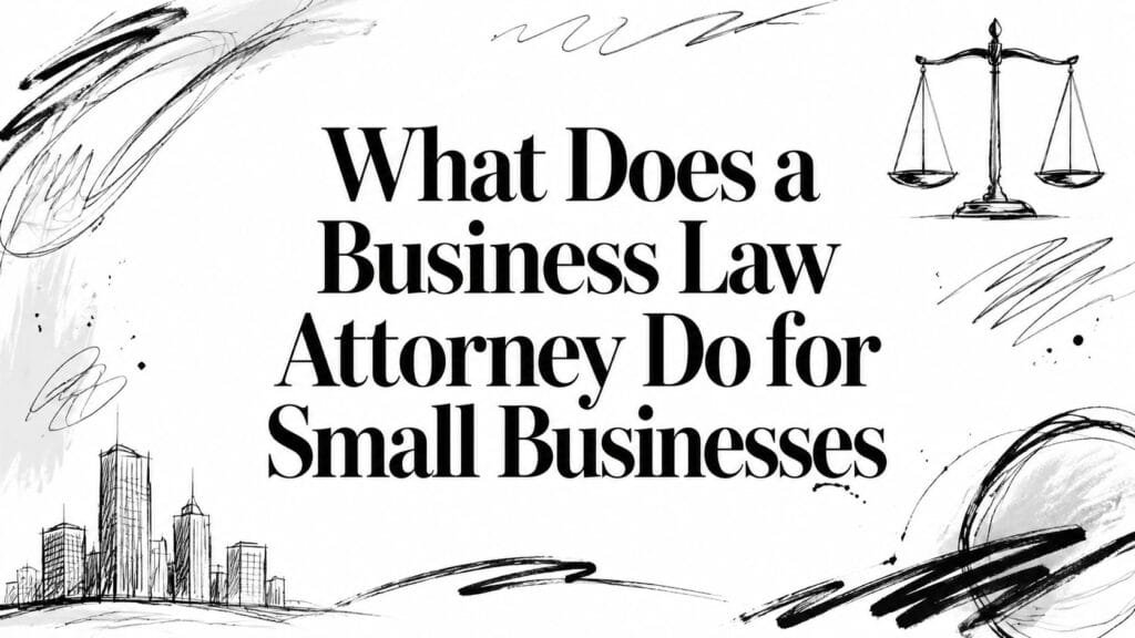What does a Business Law Attorney do for Small Businesses